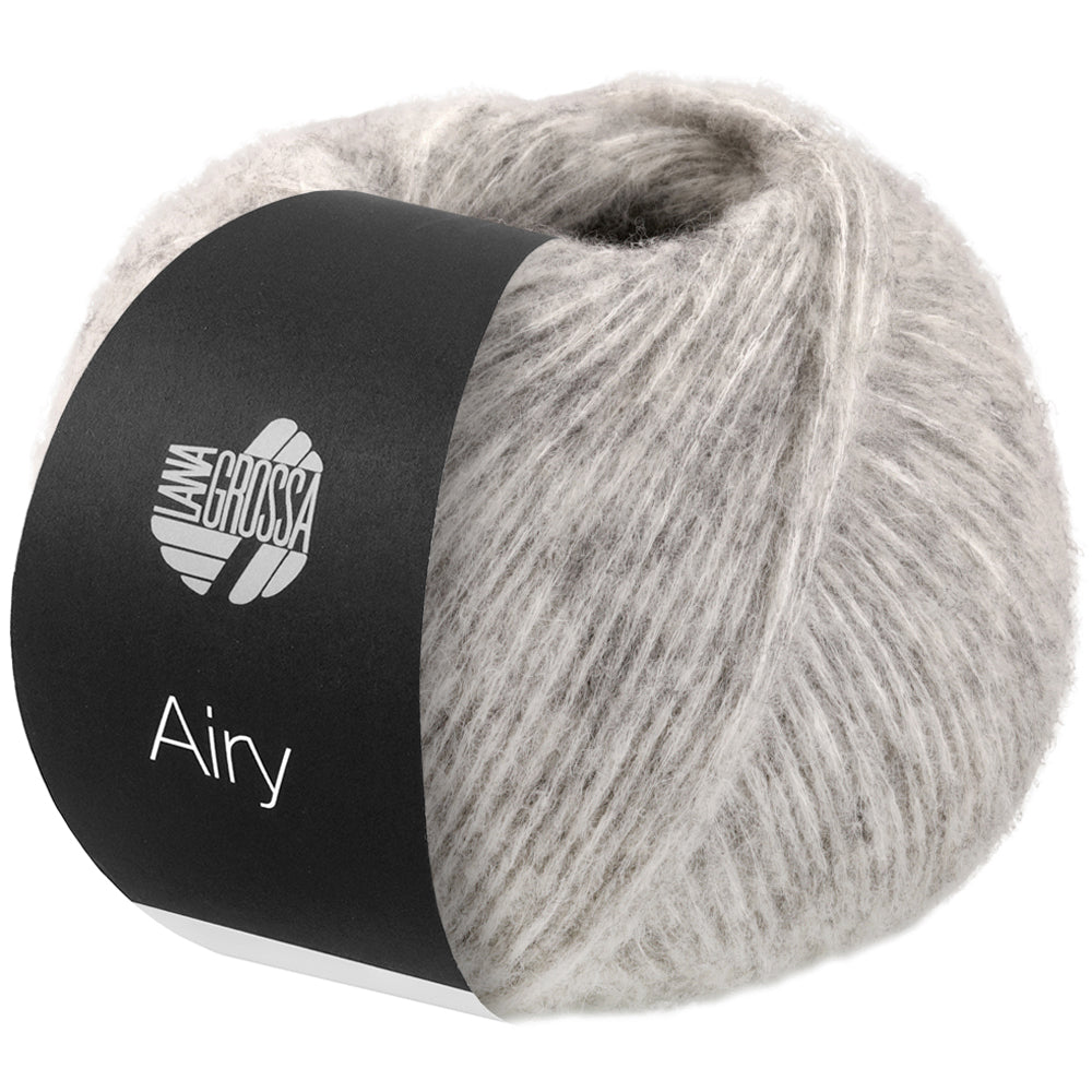 Lana Grossa Airy 50g Farb-Nr. 12, weißgrau