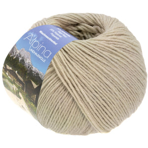 Lana Grossa Alpina Landhauswolle hellbeige 72 100g