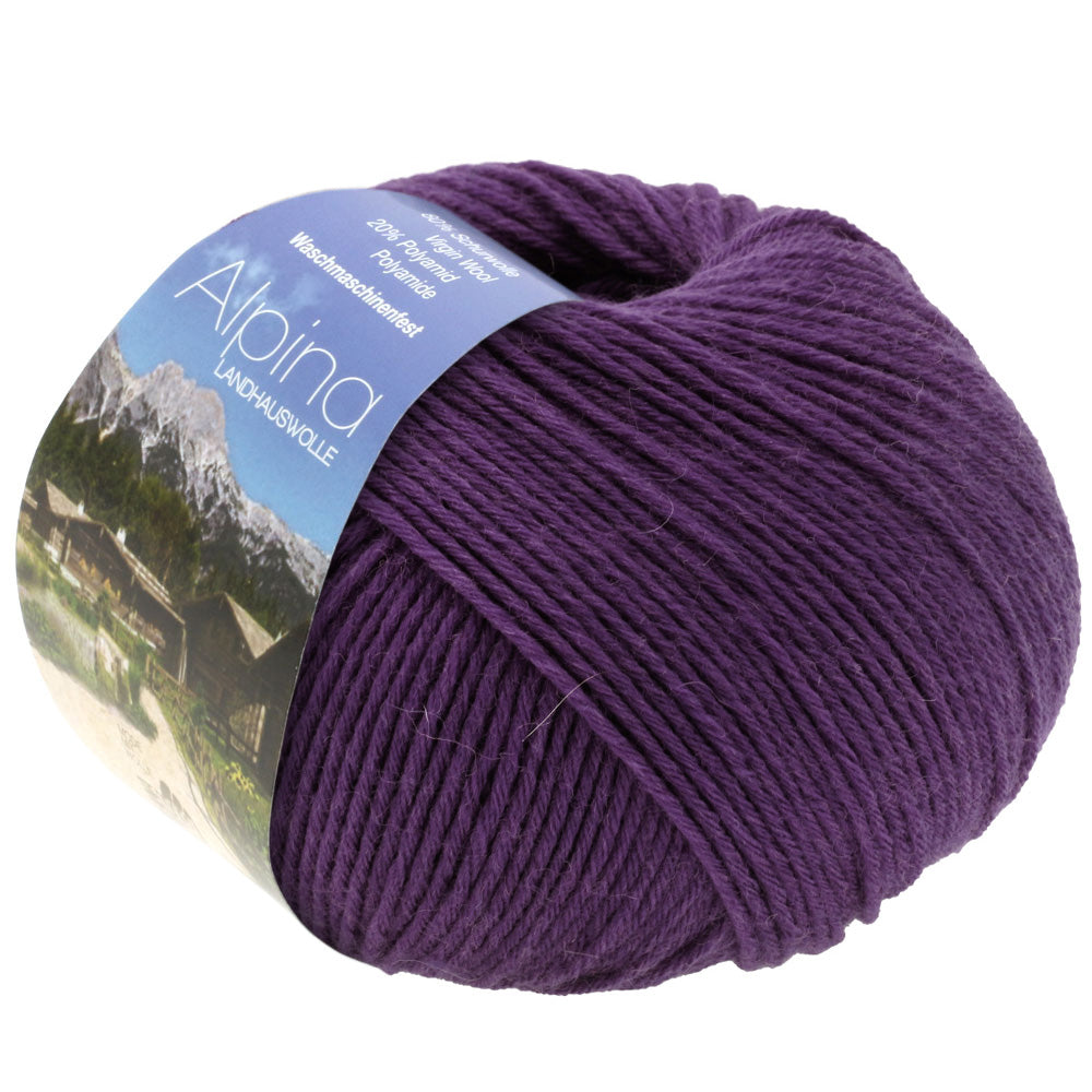 Lana Grossa Alpina Landhauswolle 76 Violett 100g