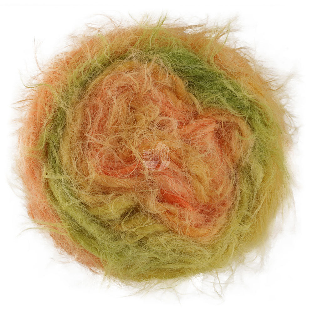 Lana Grossa Basta Mista 50g Farb-Nr. 104, Kiwi/Pistazie/Vanille/Senfgelb/Pfirsich/Apricot