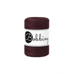 Bobbiny Makramee-Kordel, einfach gedreht, 1,5 mm, Golden Burgundy