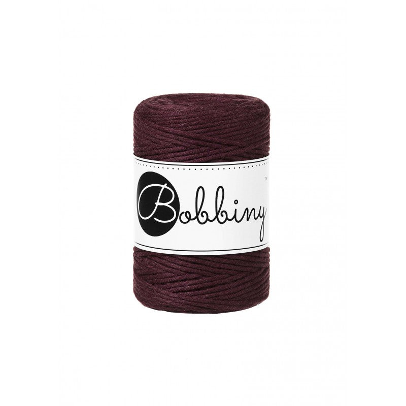 Bobbiny Makramee-Kordel, einfach gedreht, 1,5 mm, Golden Burgundy