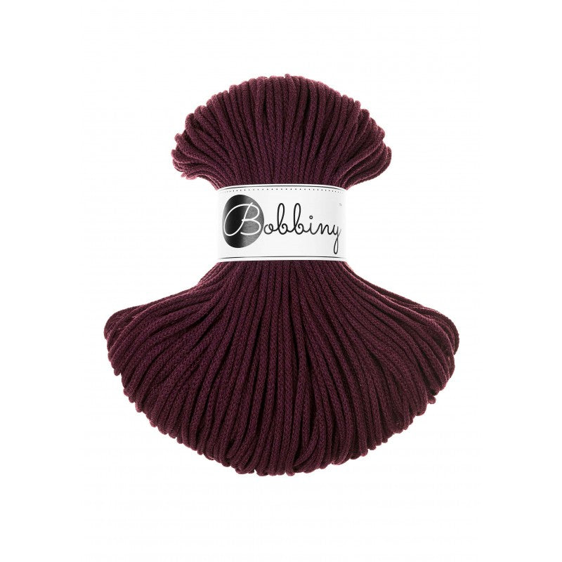 Bobbiny Flechtkordel, 3 mm, burgundy