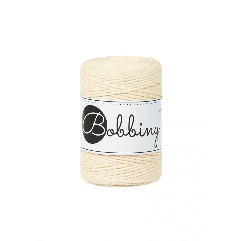 Bobbiny Makramee-Kordel, einfach gedreht, 1,5 mm, Butter Yellow