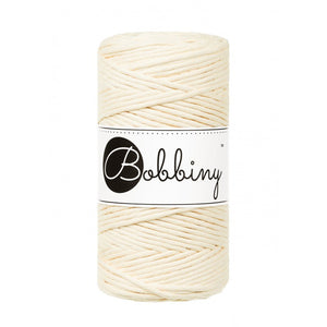 Bobbiny Makramee-Kordel, einfach gedreht, 3 mm, Butter Yellow