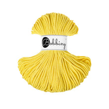 Lade das Bild in den Galerie-Viewer, Bobbiny Flechtkordel Canary Yellow 3mm 100m

