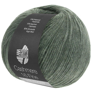 Lana Grossa Cashmere Fine 16, Farb-Nr. 034, graugrün