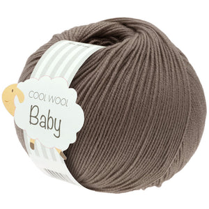 Lana Grossa Cool Wool Baby Farbnr. 211 graubraun, 50g