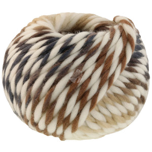 Lana Grossa Dolce Farb-Nr. 1, Rohweiß/Beige/Nougat/Grau 100g