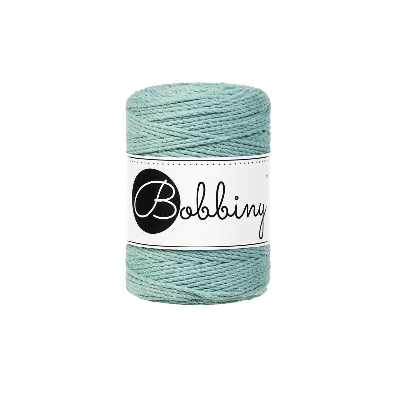 Bobbiny Makramee-Kordel, dreifach gedreht, 1,5 mm, 3PLY MAKRAMEE-SCHNUR DUCK EGG BLUE