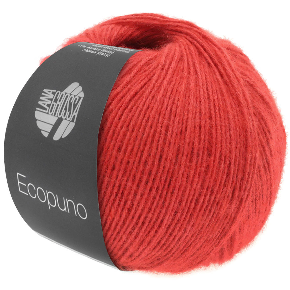 Lana Grossa Ecopuno 50g Farb-Nr. 6, Rot