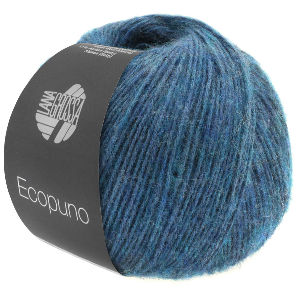 Lana Grossa Ecopuno 50g Farb-Nr. 11, Saphirblau