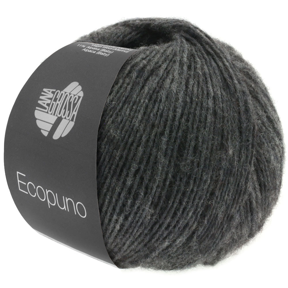 Lana Grossa Ecopuno 50g Farb-Nr. 15, Dunkelgrau