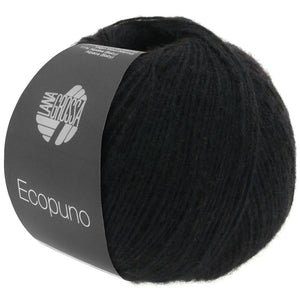 Lana Grossa Ecopuno 50g Farb-Nr. 16, Schwarz