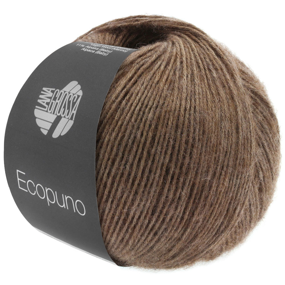 Lana Grossa Ecopuno 50g Farb-Nr. 17, Dunkelbraun
