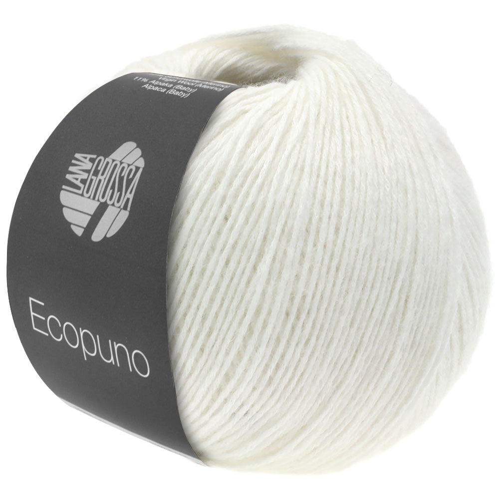Lana Grossa Ecopuno 50g Farb-Nr. 26, Weiß