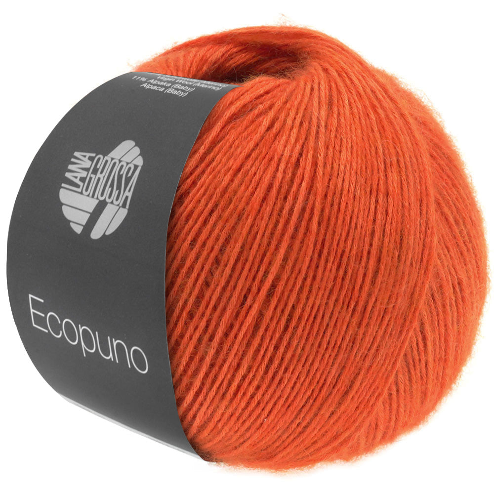 Lana Grossa Ecopuno 50g Farb-Nr. 34, Rotorange