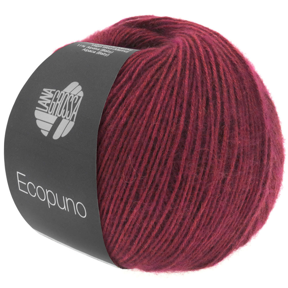 Lana Grossa Ecopuno 50g Farb-Nr. 35, Bordeaux