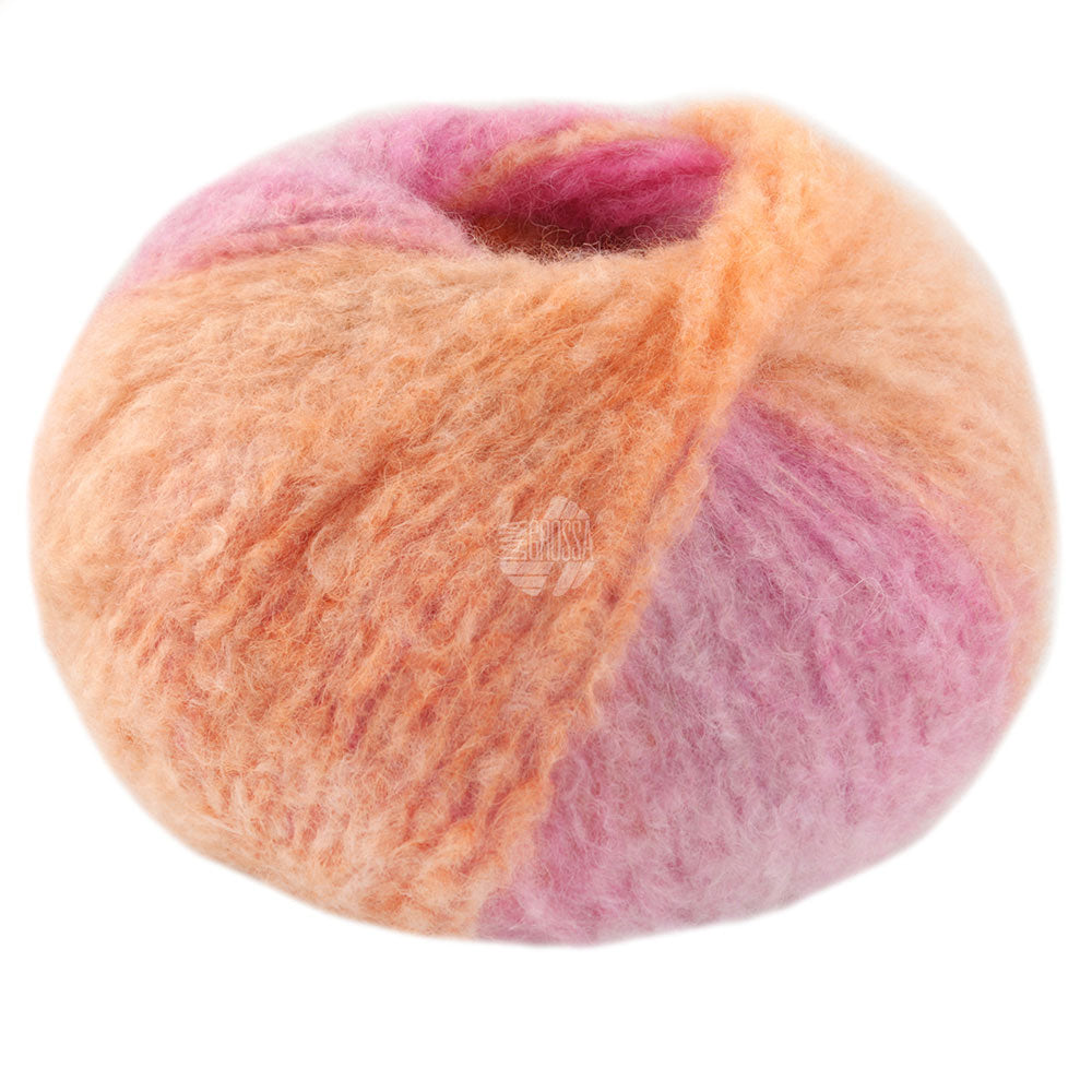 Lana Grossa GIGANTEi Farb-Nr. 1, Orange/Pink/Safrangelb/Lila/Veilchenblau 100g