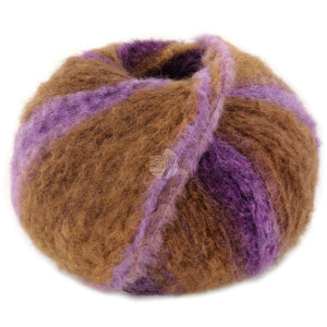 Lana Grossa GIGANTE Farb-Nr. 4, Lila/Khaki/Umbra/Dunkelviolett/Graulila 100g