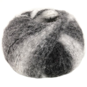 Lana Grossa GIGANTE Farb-Nr. 12, Silber-/Hell-/Dunkelgrau/Anthrazit 100g