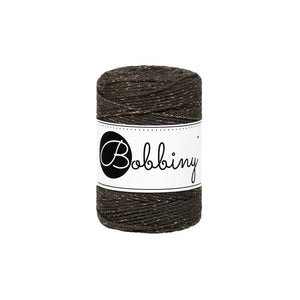 Bobbiny Makramee-Kordel, dreifach gedreht, 1,5 mm, 3PLY MAKRAMEE-SCHNUR GOLDEN ESPRESSO