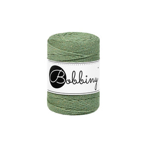 Bobbiny Makramee-Kordel, dreifach gedreht, 1,5 mm, 3PLY MAKRAMEE-SCHNUR GOLDEN EUCALYPTUS GREEN