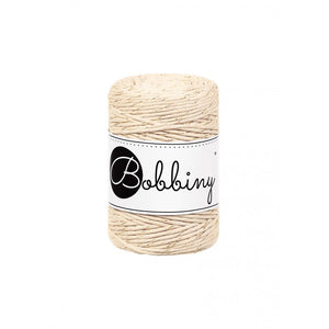 Bobbiny Makramee-Kordel, einfach gedreht, 1,5 mm, Golden Warm Beige