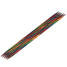 Lade das Bild in den Galerie-Viewer, Lana Grossa Strumpfstricknadel Design-Holz Multicolor 3,75/15cm

