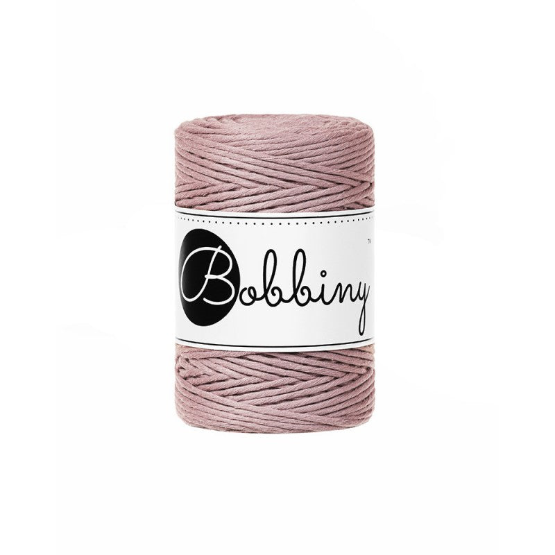 Bobbiny Makramee-Kordel, einfach gedreht, 1,5 mm, Mauve