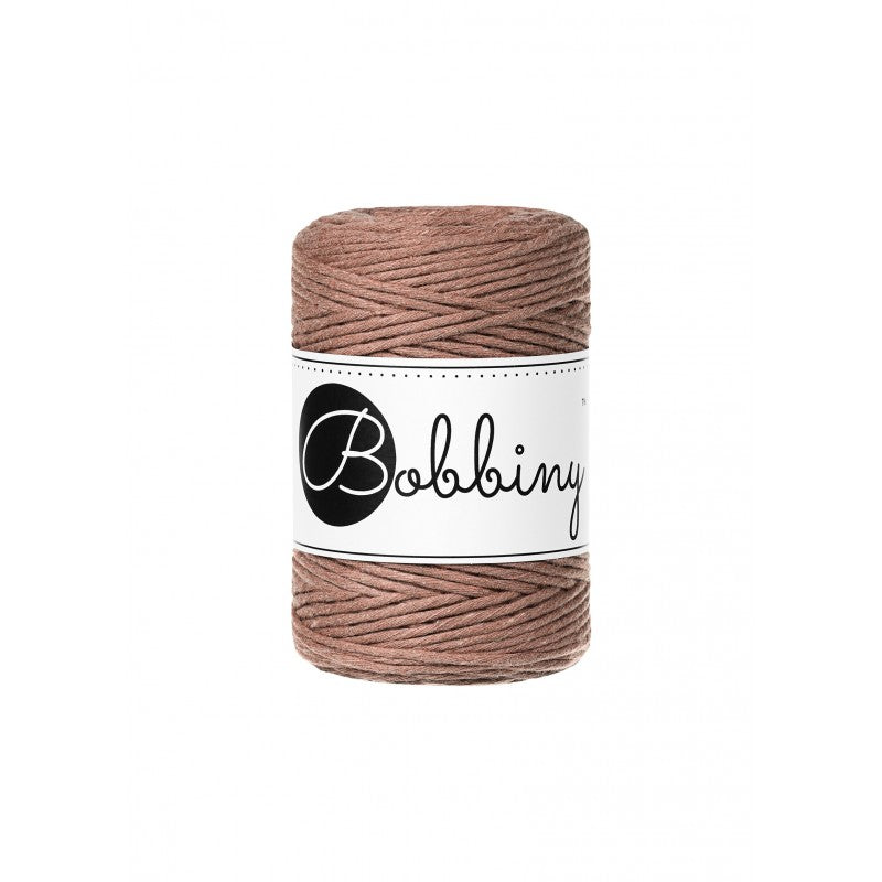 Bobbiny Makramee-Kordel, einfach gedreht, 1,5 mm, Mocha Mousse