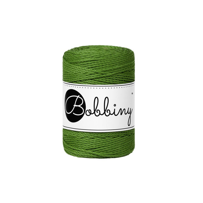 Bobbiny Makramee-Kordel, dreifach gedreht, 1,5 mm, 3PLY MAKRAMEE-SCHNUR MOSS GREEN