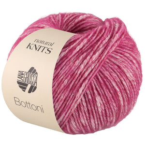 Lana Grossa Bottoni Farbnr. 4 Pink/Rohweiß 50g