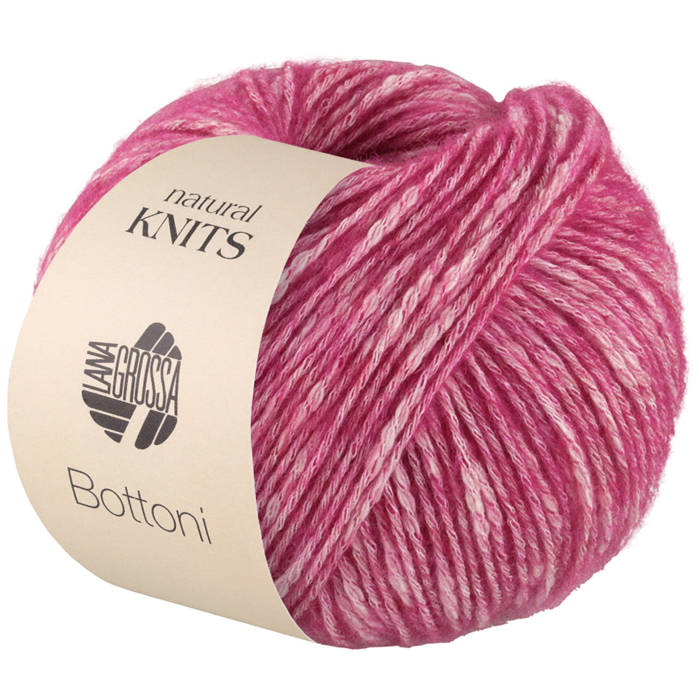 Lana Grossa Bottoni Farbnr. 4 Pink/Rohweiß 50g