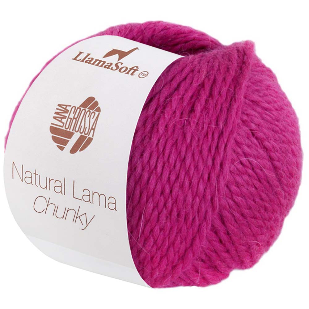 Lana Grossa NATURAL LAMA CHUNKY pink 003