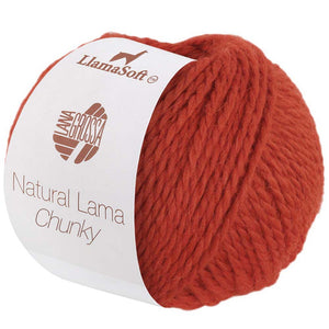 Lana Grossa NATURAL LAMA CHUNKY rostorange 004