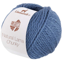 Lade das Bild in den Galerie-Viewer, Lana Grossa Natural Lama Chunky Taubenblau 005
