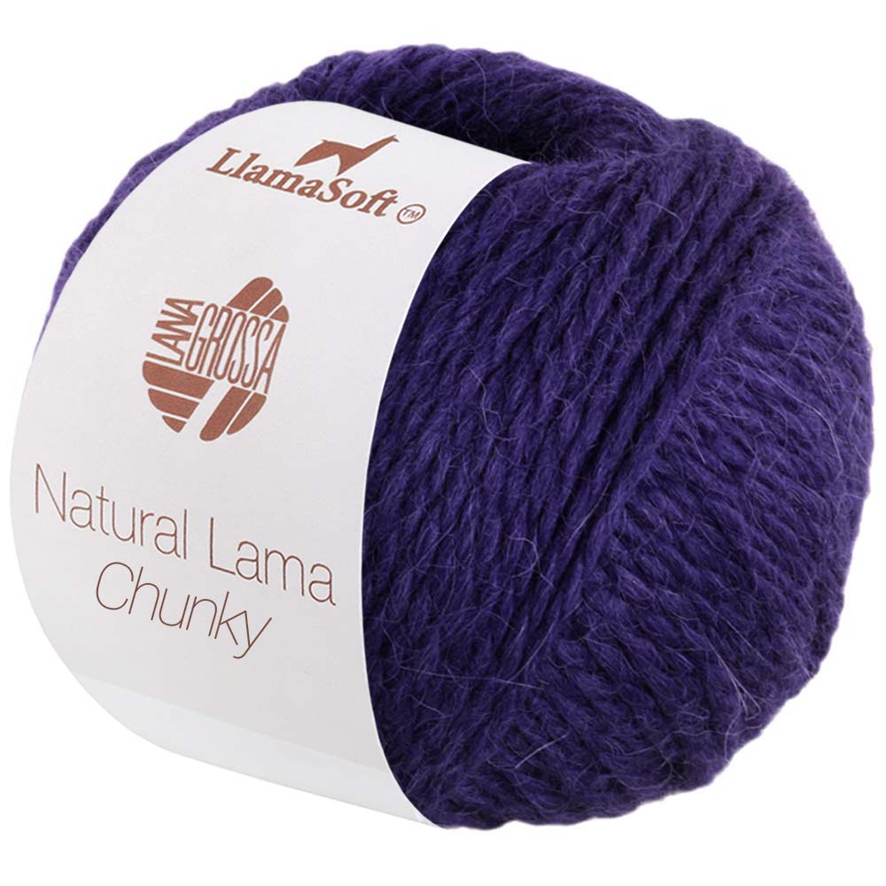 Lana Grossa NATURAL LAMA CHUNKY marine 006