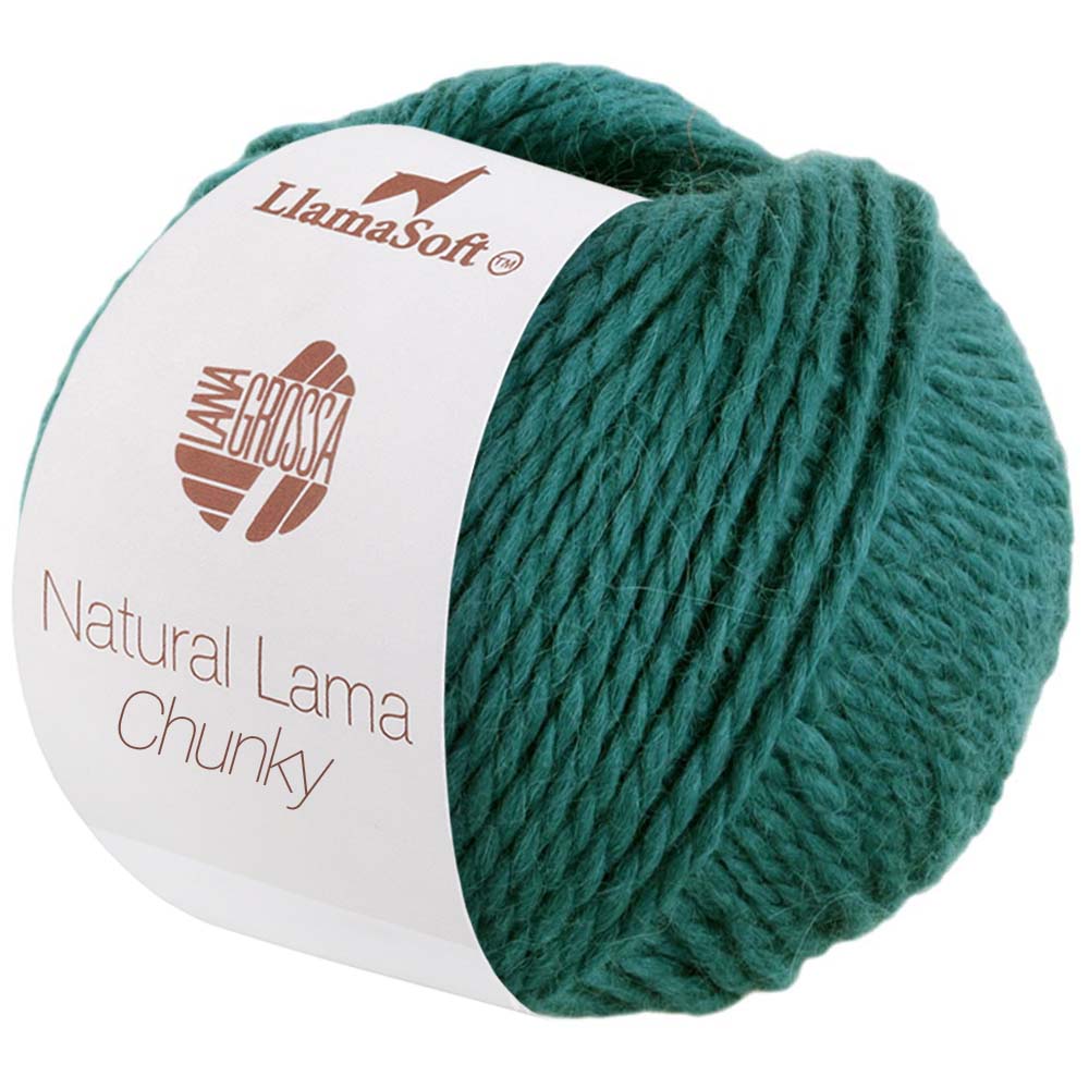 Lana Grossa NATURAL LAMA CHUNKY türkisblau 007