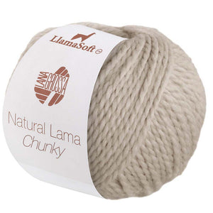 Lana Grossa NATURAL LAMA CHUNKY graubeige 012