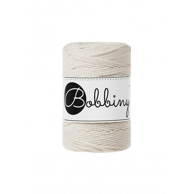 Bobbiny Makramee-Kordel, dreifach gedreht, 1,5 mm, 3PLY MAKRAMEE-SCHNUR NATURAL