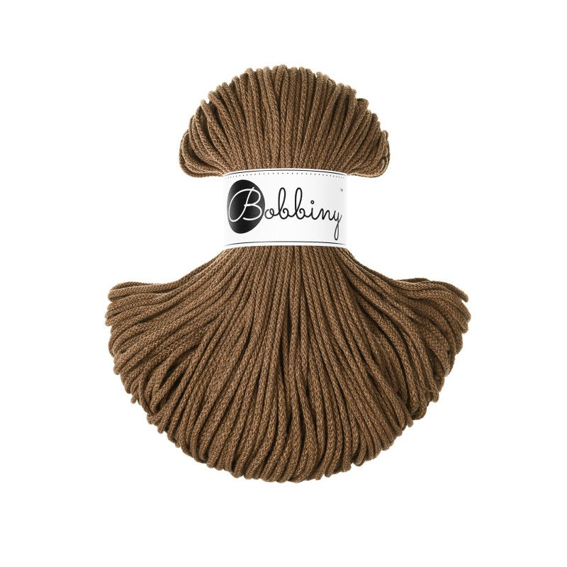 Bobbiny Flechtkordel, 3 mm, NUT BROWN