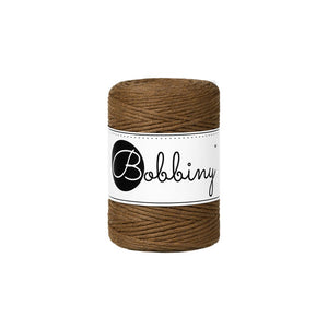 Bobbiny Makramee-Kordel, einfach gedreht, 1,5 mm, NUT BROWN