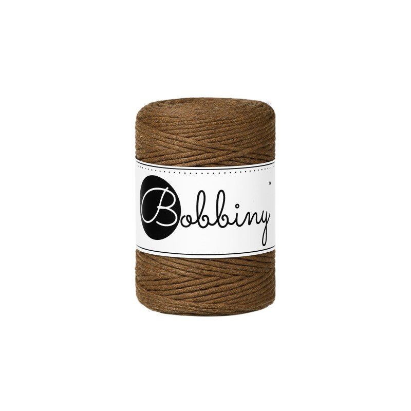 Bobbiny Makramee-Kordel, einfach gedreht, 1,5 mm, NUT BROWN