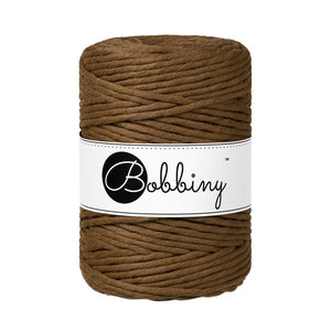 Bobbiny Makramee-Kordel, einfach gedreht, 5 mm, NUT BROWN