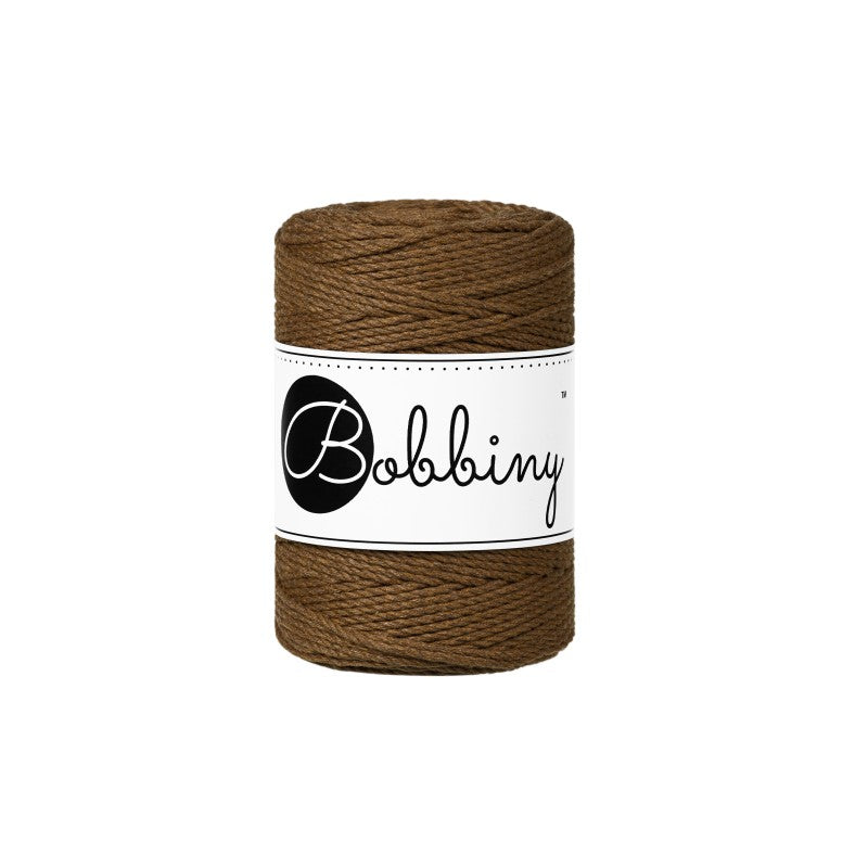 Bobbiny Makramee-Kordel, dreifach gedreht, 1,5 mm, 3PLY MAKRAMEE-SCHNUR NUT BROWN