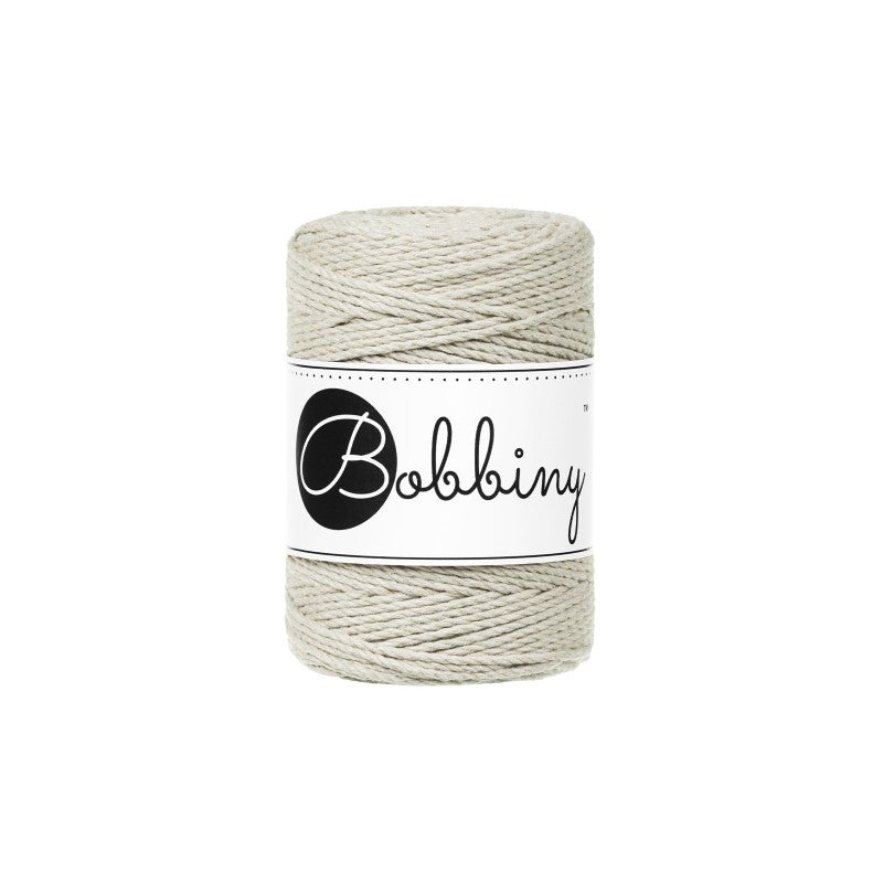 Bobbiny Makramee-Kordel, dreifach gedreht, 1,5 mm, 3PLY MAKRAMEE-SCHNUR PALE OLIVE