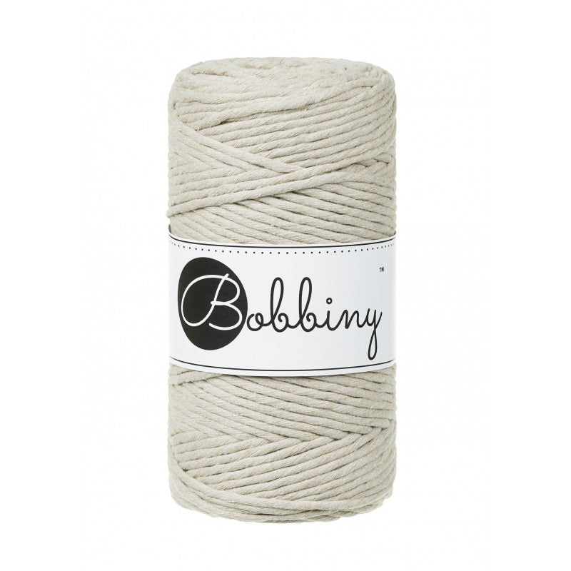 Bobbiny Makramee-Kordel, einfach gedreht, 3 mm, Pale Olive
