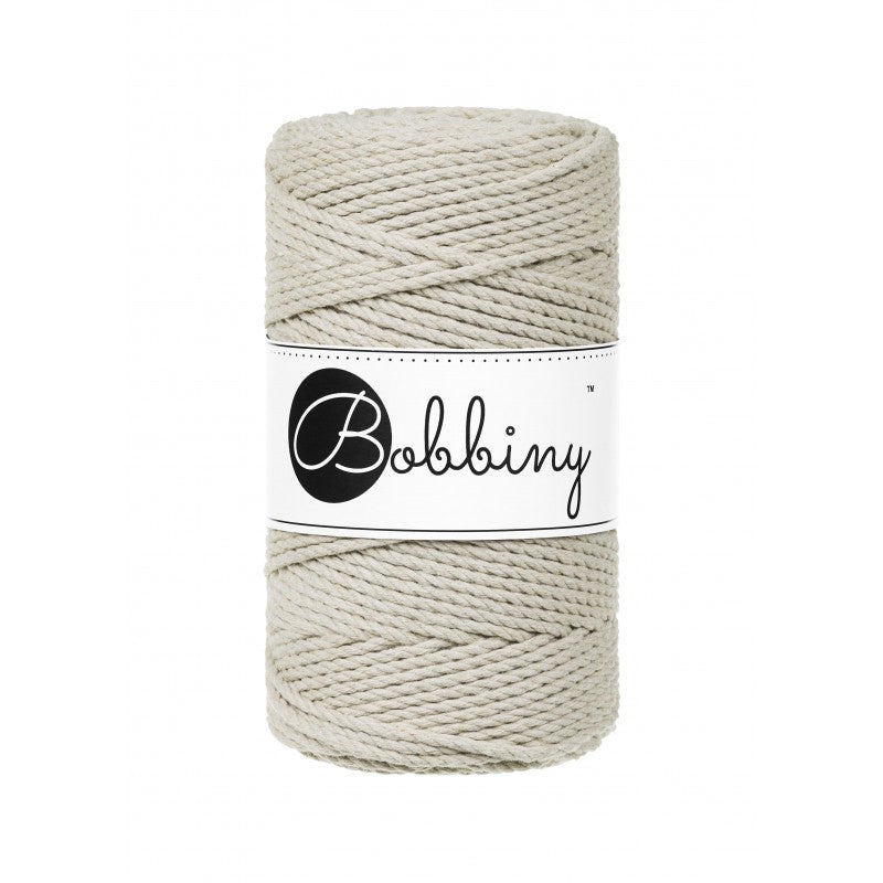 Bobbiny Makramee-Kordel, dreifach gedreht, 3 mm, Pale Olive