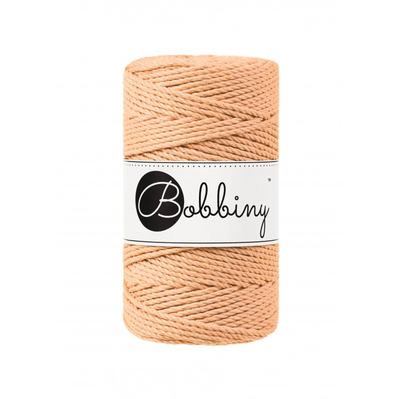 Bobbiny Makramee-Kordel, dreifach gedreht, 3 mm, peach fuzz 3PLY MAKRAMEE-SCHNUR